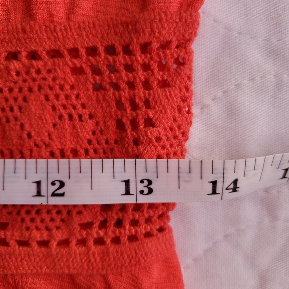 Women’s dress size 𝅺Medium scoop neck fit and flare salmon pink mini xhi… - Picture 7 of 9